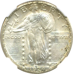 image for: 1924-S 25c NGC MS67