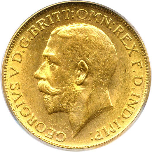 image for: Australia: 1918-S Sov PCGS MS63