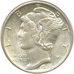 image for: 1924-S 10c PCGS MS63 FB