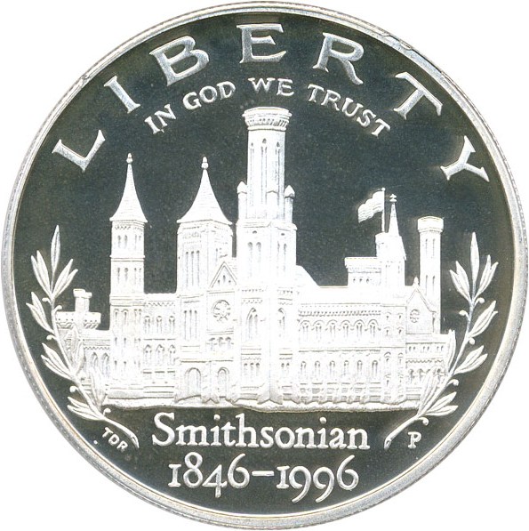 image for: 1996-P $1 PCGS Proof 69 DCameo (Smithsonian)