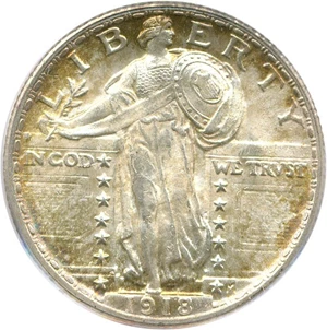 image for: 1918 25c PCGS MS65 FH