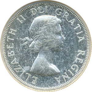 image for: Canada: 1964 50C NGC PL64