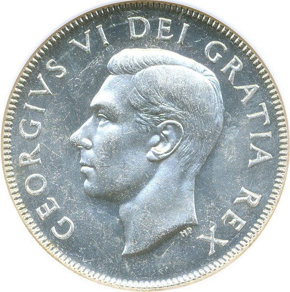 image for: Canada: 1950 50C NGC MS63