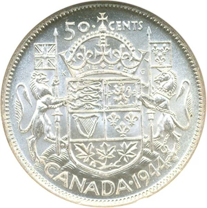 image for: Canada: 1944 50C NGC MS65