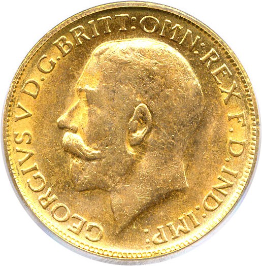 image for: Australia: 1918-P Sov PCGS MS63