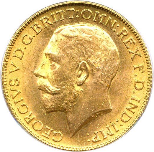 image for: Great Britain: 1925 Sov PCGS MS65