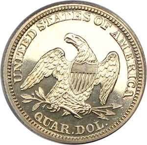 image for: 1863 25c PCGS Proof 64