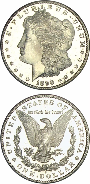 image for: 1890-S $1 NGC MS65 DMPL