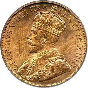 image for: Canada: 1912 1c PCGS MS65 RD