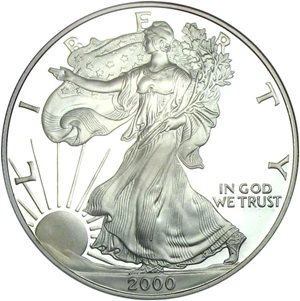 image for: 2000-P $1 NGC Proof 68 UCameo (Silver Eagle)