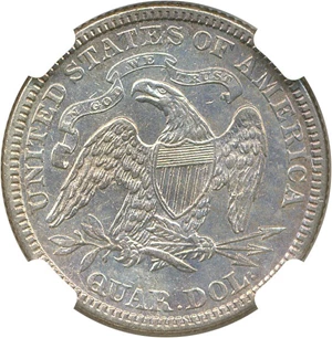 image for: 1885 25c NGC AU Details (Improperly Cleaned)