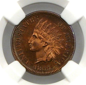 image for: 1865 1c NGC/CAC Proof 63 BN