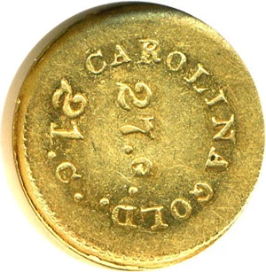 image for: A.Bechtler (1842-50) G$1 NGC MS60 (27GR 21C, Plain Edge)