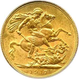 image for: Canada: 1917-C Sov PCGS MS62