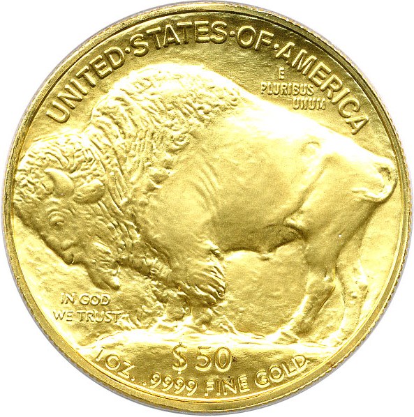 image for: 2008-W $50 PCGS MS69 (American Buffalo)