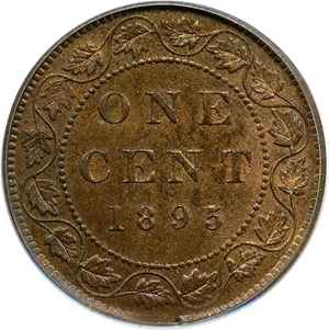 image for: Canada: 1895 1c PCGS MS63 RB