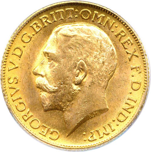 image for: Great Britain: 1925 Sov PCGS MS65