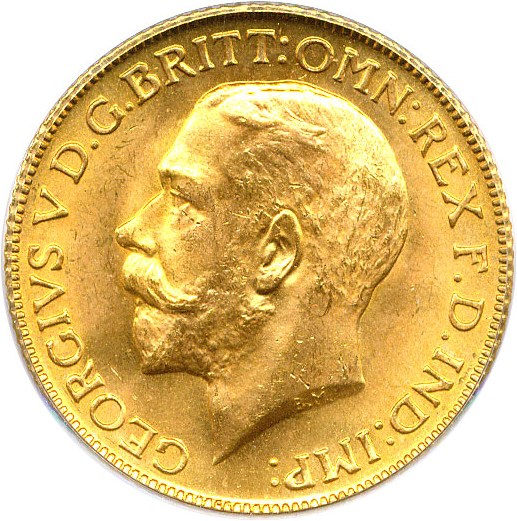 image for: Great Britain: 1925 Sov PCGS MS65