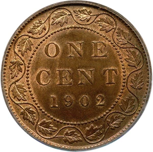 image for: Canada: 1902 1c PCGS MS64 RB