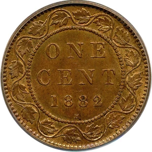image for: Canada: 1882-H 1c PCGS MS62 RB