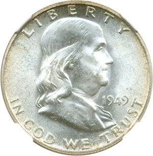 image for: 1949 50c NGC MS64
