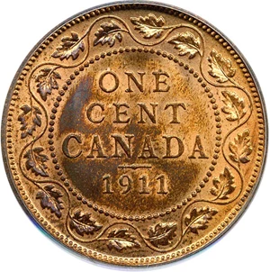 image for: Canada: 1911 1c PCGS MS64 RB