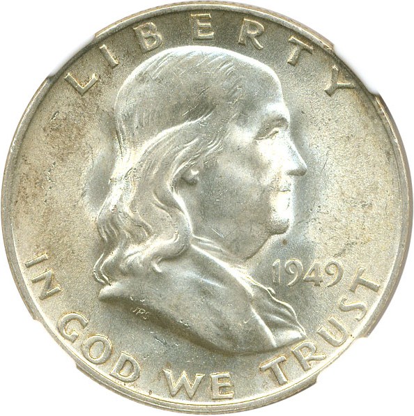 image for: 1949-D 50c NGC MS62 FBL