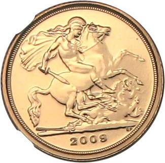 image for: Great Britain: 2009 1/4 Sov NGC Gem Uncirculated