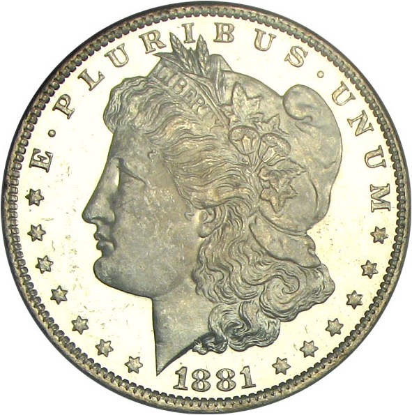 image for: 1881-O $1 PCGS MS64+ DMPL