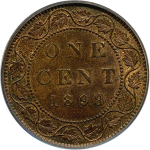 image for: Canada: 1898-H 1c PCGS MS63 BN