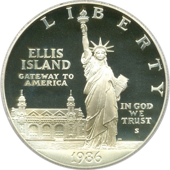image for: 1986-S $1 PCGS Proof 69 DCameo (Statue Liberty)