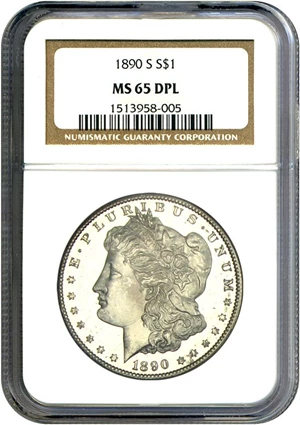 image for: 1890-S $1 NGC MS65 DMPL