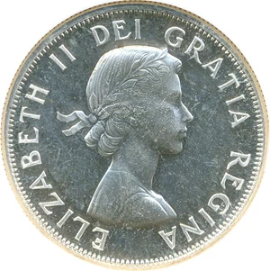 image for: Canada: 1957 50C NGC PL65