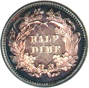 image for: 1867 H10c PCGS Proof 63 * Color *
