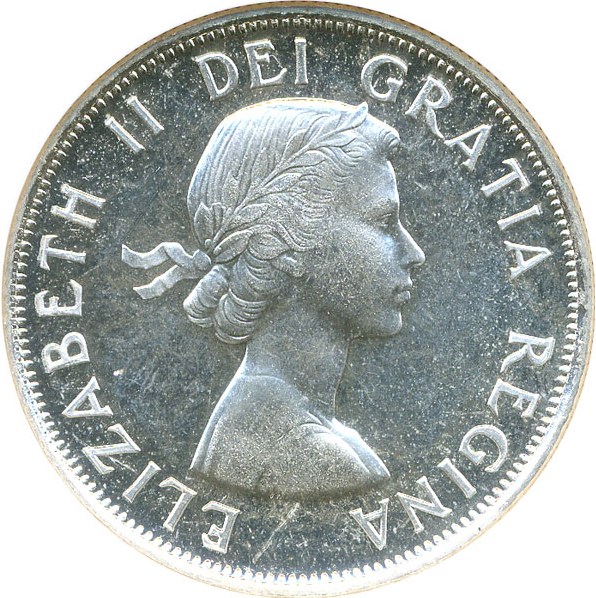 image for: Canada: 1955 50C NGC PL66