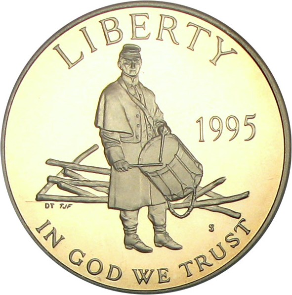 image for: 1995-S 50c PCGS Proof 69 DCameo (Civil War)