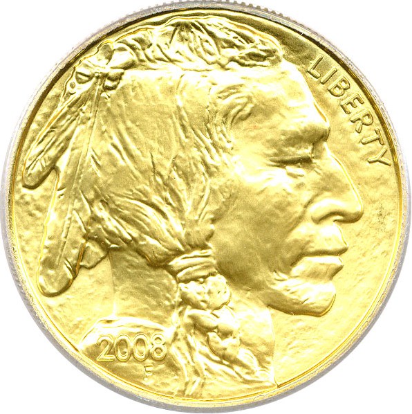 image for: 2008-W $50 PCGS MS69 (American Buffalo)