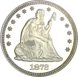 image for: 1872 25c PCGS/CAC Proof 65