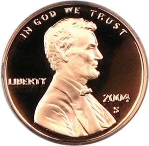 image for: 2004-S 1c PCGS Proof 70 RD DCameo