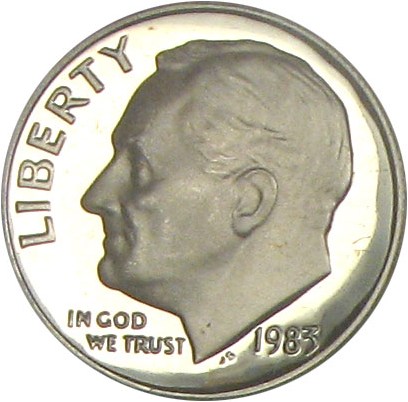 image for: 1983 10c PCGS Proof 69 DCameo (No S)