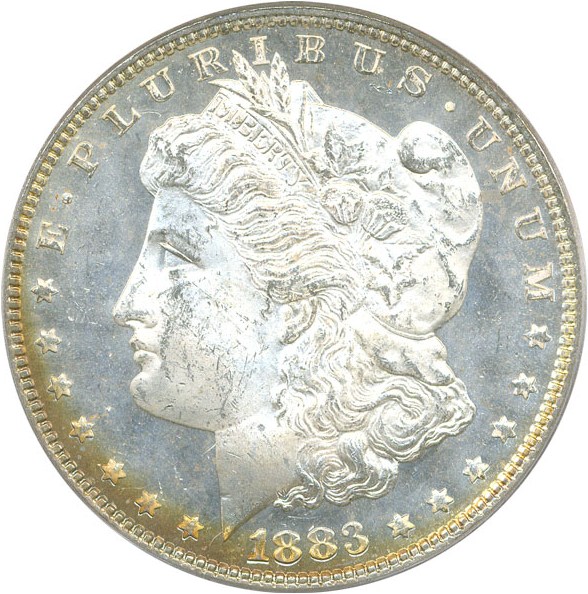 image for: 1883 $1 PCGS/CAC MS64 DMPL OGH