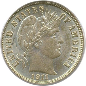 image for: 1911-S 10c PCGS MS64