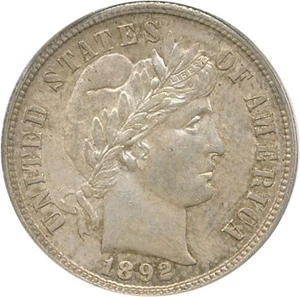 image for: 1892-S 10c PCGS MS63