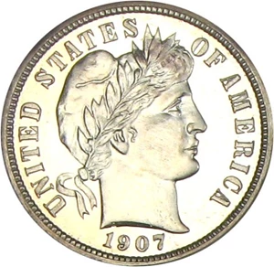 image for: 1907 10c NGC Proof 66