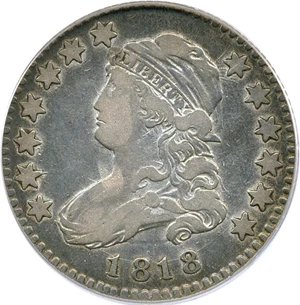 image for: 1818 25c PCGS F15