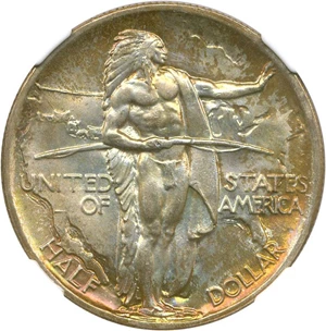 image for: 1936 Oregon 50c NGC/CAC MS67 * Color *