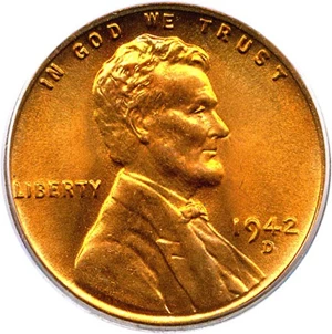 image for: 1942-D 1c PCGS MS67+ RD