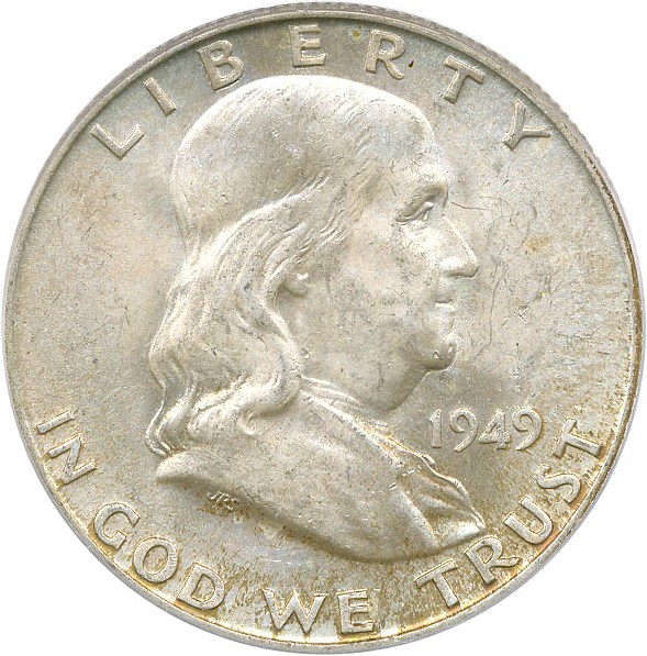 image for: 1949-D 50c PCGS MS63