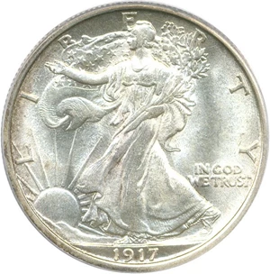 image for: 1917-D 50c PCGS/CAC MS65 (Mintmark Reverse)