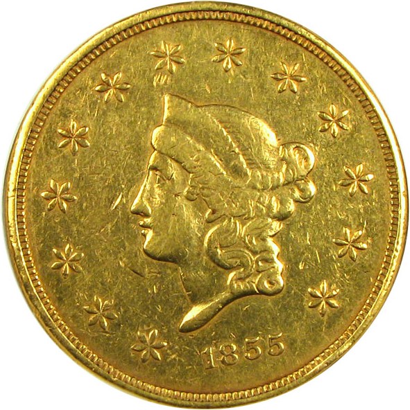 image for: Wass Molitor Co $50 NGC AU53 (1855)